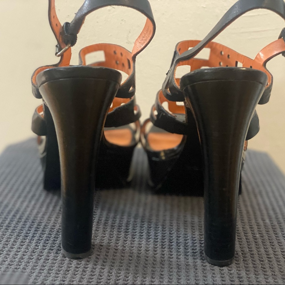 Via Spiga Gwen Leather Sandal in BLACK! Here comes the Hotstepper🔥🔥🔥 Sz 8.5M - Picture 7 of 9